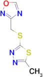 3-{[(5-methyl-1,3,4-thiadiazol-2-yl)thio]methyl}-1,2,4-oxadiazole
