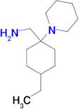 (4-ethyl-1-piperidin-1-ylcyclohexyl)methylamine