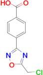 4-[5-(chloromethyl)-1,2,4-oxadiazol-3-yl]benzoic acid