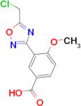 3-[5-(chloromethyl)-1,2,4-oxadiazol-3-yl]-4-methoxybenzoic acid