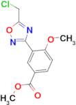 methyl 3-[5-(chloromethyl)-1,2,4-oxadiazol-3-yl]-4-methoxybenzoate