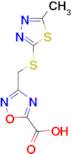 3-{[(5-methyl-1,3,4-thiadiazol-2-yl)thio]methyl}-1,2,4-oxadiazole-5-carboxylic acid