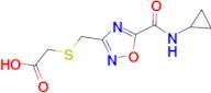 [({5-[(cyclopropylamino)carbonyl]-1,2,4-oxadiazol-3-yl}methyl)thio]acetic acid
