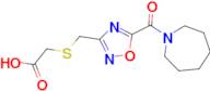 ({[5-(azepan-1-ylcarbonyl)-1,2,4-oxadiazol-3-yl]methyl}thio)acetic acid