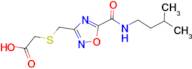 {[(5-{[(3-methylbutyl)amino]carbonyl}-1,2,4-oxadiazol-3-yl)methyl]thio}acetic acid
