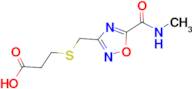 3-[({5-[(methylamino)carbonyl]-1,2,4-oxadiazol-3-yl}methyl)thio]propanoic acid
