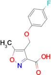 4-[(4-fluorophenoxy)methyl]-5-methylisoxazole-3-carboxylic acid