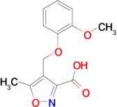 4-[(2-methoxyphenoxy)methyl]-5-methylisoxazole-3-carboxylic acid