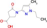 1-(5-methyl-1-propyl-1H-pyrazol-3-yl)-5-oxopyrrolidine-3-carboxylic acid