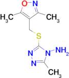 3-{[(3,5-dimethylisoxazol-4-yl)methyl]thio}-5-methyl-4H-1,2,4-triazol-4-amine