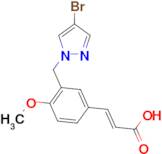 (2E)-3-{3-[(4-bromo-1H-pyrazol-1-yl)methyl]-4-methoxyphenyl}acrylic acid
