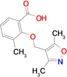 2-[(3,5-dimethylisoxazol-4-yl)methoxy]-3-methylbenzoic acid