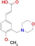 (2E)-3-[4-methoxy-3-(morpholin-4-ylmethyl)phenyl]acrylic acid