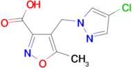 4-[(4-chloro-1H-pyrazol-1-yl)methyl]-5-methylisoxazole-3-carboxylic acid