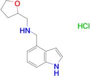 N-(1H-indol-4-ylmethyl)-N-(tetrahydrofuran-2-ylmethyl)amine hydrochloride