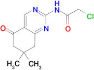 2-chloro-N-(7,7-dimethyl-5-oxo-5,6,7,8-tetrahydroquinazolin-2-yl)acetamide