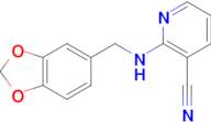 2-[(1,3-benzodioxol-5-ylmethyl)amino]nicotinonitrile