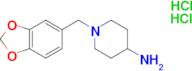 1-(1,3-benzodioxol-5-ylmethyl)piperidin-4-amine dihydrochloride