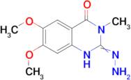 2-hydrazino-6,7-dimethoxy-3-methylquinazolin-4(3H)-one