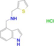 N-(1H-indol-4-ylmethyl)-N-(thien-2-ylmethyl)amine hydrochloride