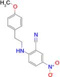 2-{[2-(4-methoxyphenyl)ethyl]amino}-5-nitrobenzonitrile