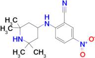 5-nitro-2-[(2,2,6,6-tetramethylpiperidin-4-yl)amino]benzonitrile