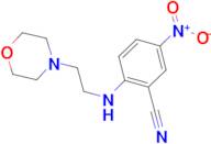 2-[(2-morpholin-4-ylethyl)amino]-5-nitrobenzonitrile