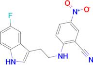 2-{[2-(5-fluoro-1H-indol-3-yl)ethyl]amino}-5-nitrobenzonitrile
