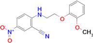 2-{[2-(2-methoxyphenoxy)ethyl]amino}-5-nitrobenzonitrile