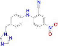 5-nitro-2-{[4-(1H-1,2,4-triazol-1-ylmethyl)phenyl]amino}benzonitrile