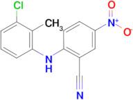 2-[(3-chloro-2-methylphenyl)amino]-5-nitrobenzonitrile