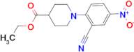 ethyl 1-(2-cyano-4-nitrophenyl)piperidine-4-carboxylate
