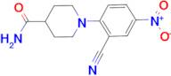 1-(2-cyano-4-nitrophenyl)piperidine-4-carboxamide