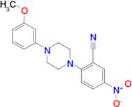 2-[4-(3-methoxyphenyl)piperazin-1-yl]-5-nitrobenzonitrile