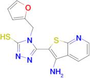 5-(3-aminothieno[2,3-b]pyridin-2-yl)-4-(2-furylmethyl)-4H-1,2,4-triazole-3-thiol