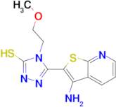 5-(3-aminothieno[2,3-b]pyridin-2-yl)-4-(2-methoxyethyl)-4H-1,2,4-triazole-3-thiol