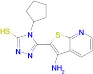 5-(3-aminothieno[2,3-b]pyridin-2-yl)-4-cyclopentyl-4H-1,2,4-triazole-3-thiol