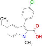 3-(4-chlorophenyl)-5-ethyl-1-methyl-1H-indole-2-carboxylic acid