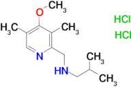 N-[(4-methoxy-3,5-dimethylpyridin-2-yl)methyl]-2-methylpropan-1-amine dihydrochloride