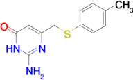 2-amino-6-{[(4-methylphenyl)thio]methyl}pyrimidin-4-ol