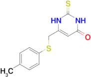 2-mercapto-6-{[(4-methylphenyl)thio]methyl}pyrimidin-4(3H)-one