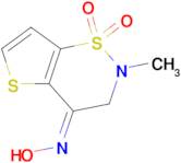 (4Z)-2-methyl-2,3-dihydro-4H-thieno[2,3-e][1,2]thiazin-4-one oxime 1,1-dioxide