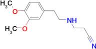 3-{[2-(3,4-dimethoxyphenyl)ethyl]amino}propanenitrile