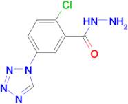 2-chloro-5-(1H-tetrazol-1-yl)benzohydrazide