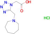 [5-(azepan-1-ylmethyl)-1H-tetrazol-1-yl]acetic acid hydrochloride