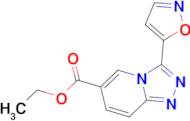 ethyl 3-isoxazol-5-yl[1,2,4]triazolo[4,3-a]pyridine-6-carboxylate