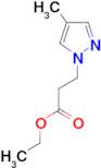 ethyl 3-(4-methyl-1H-pyrazol-1-yl)propanoate