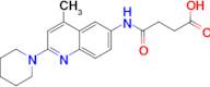 4-[(4-methyl-2-piperidin-1-ylquinolin-6-yl)amino]-4-oxobutanoic acid