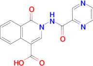 1-oxo-2-[(pyrazin-2-ylcarbonyl)amino]-1,2-dihydroisoquinoline-4-carboxylic acid
