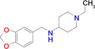 N-(1,3-benzodioxol-5-ylmethyl)-1-ethylpiperidin-4-amine